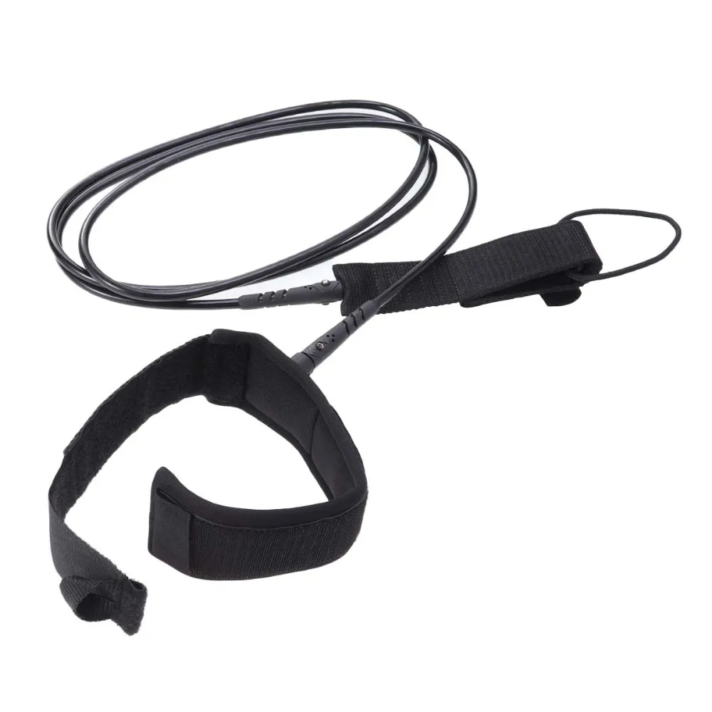 

Elastic Surfboard Leash with Leg Foot Rope Stand Surfing Paddle Leg Rope Water Sports Leash Safety Rope(Black/7ft7mm)