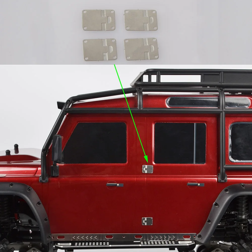 1/10 RC Гусеничный металлический TRX4 дверной шарнир для Traxxas TRX 4 Defender Decoration Parts|Детали