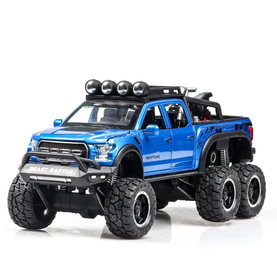 Лидер продаж металлическая модель автомобиля Ford F150 Raptor в масштабе 1:28 с