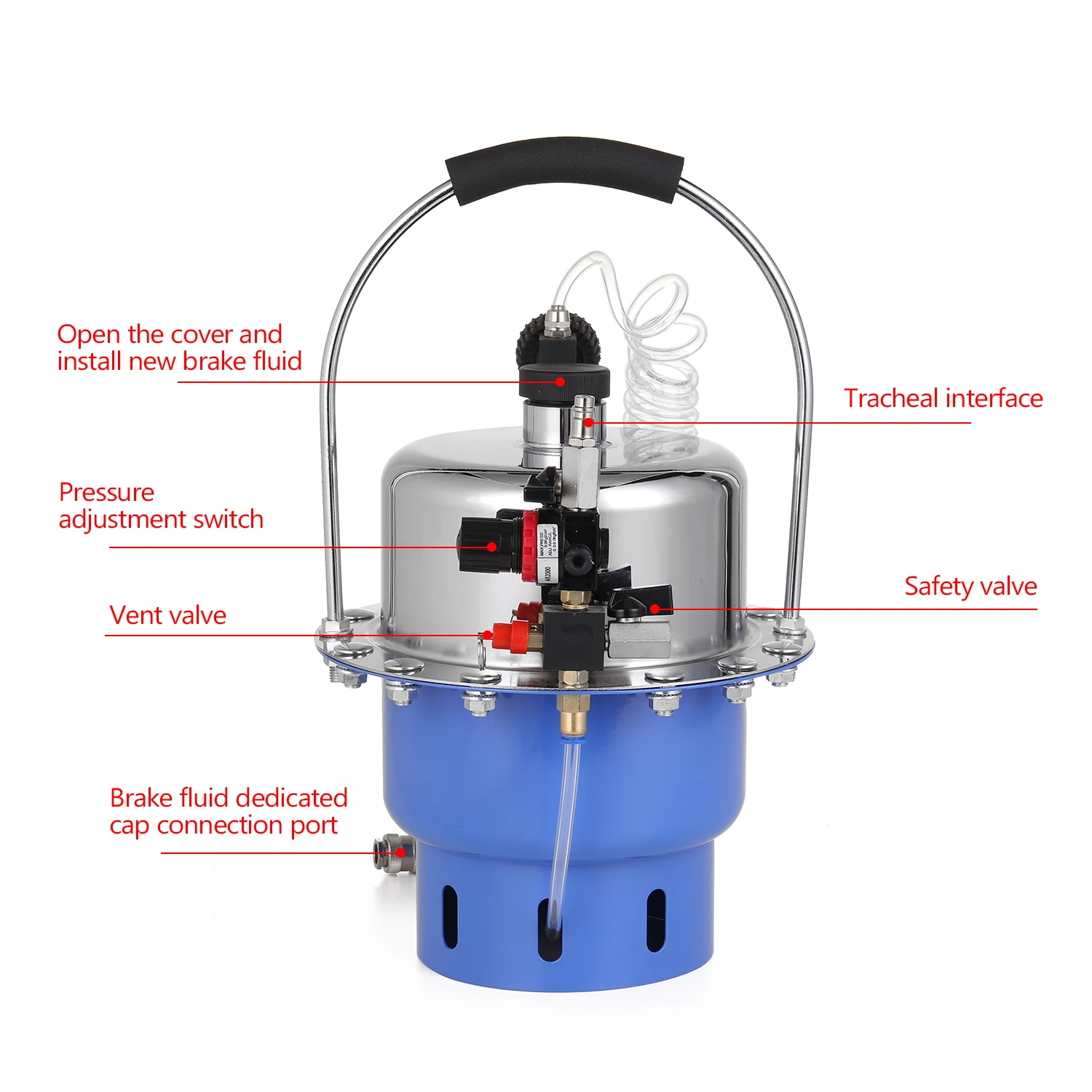Пневматический тормозной масляный заменитель Bleeder жидкости замена инструмента