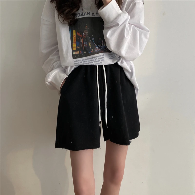 

YTX1668 Корейская версия женских летних повседневных брюк с высокой талией, домашняя одежда, можно носить серые шорты