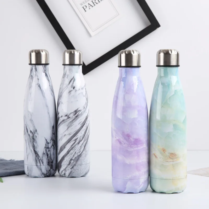 Портативные термобутылки 500 мл кофейная кружка бутылка для воды из нержавеющей