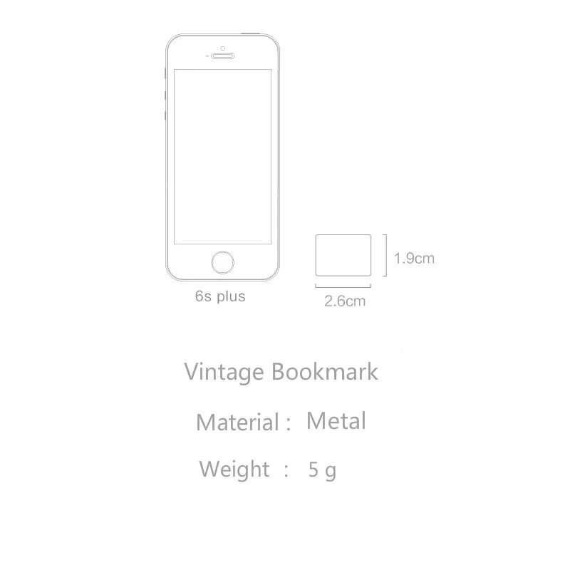Закладка в рулоне для кулон с изображением из фильма металлическая Канцтовары