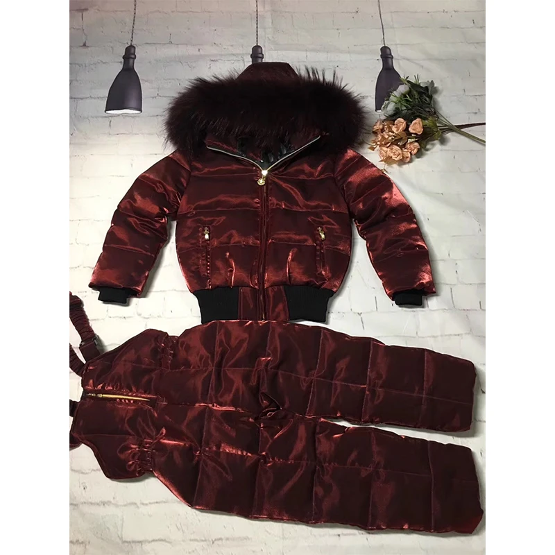 Детские зимние костюмы зимняя пуховая куртка для девочек мальчиков теплая