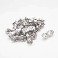 51220pcs 316 stainless steel wire rope clips double grips cable clamps m2 m3 m4 m5 for steel wires hardware accessories
