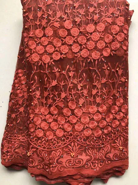 Африканская кружевная ткань 2021 высокое качество французская сетка бусины