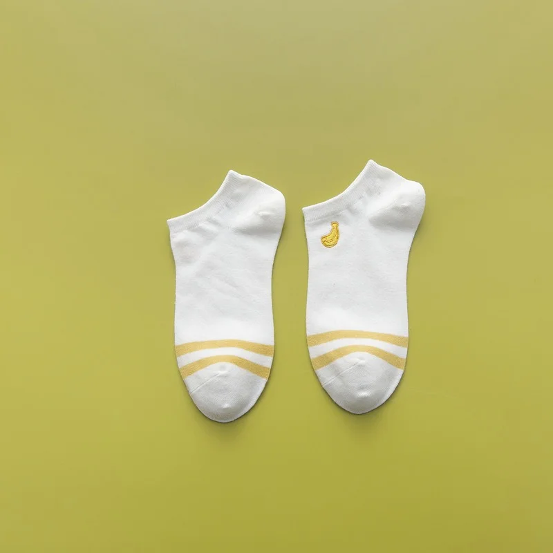 

Cartoon Women Socks Fruit Cotton Sock Lovely Ladies Colorful Unisex Ankle Casual Soft Sox Girls Spring Summer Trendy Skarpetki