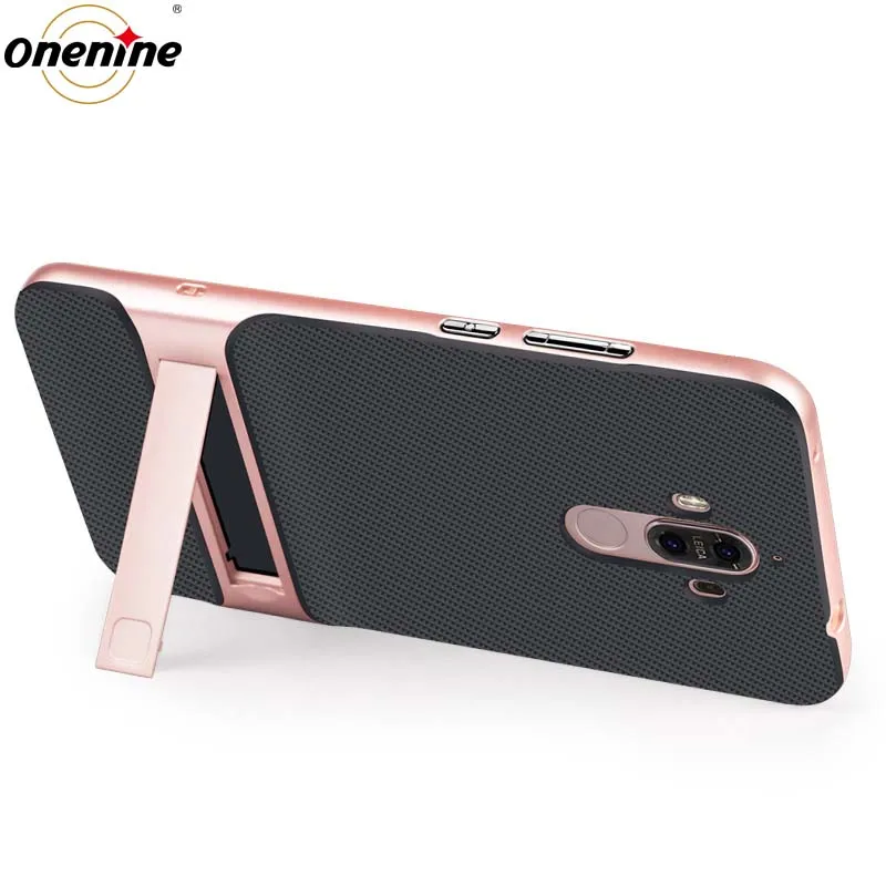3d kickstand phone cover for huawei mate 9 case silicone cover tpu pc 360 protective carcasas funda huaweimate9 mate9 back armor free global shipping