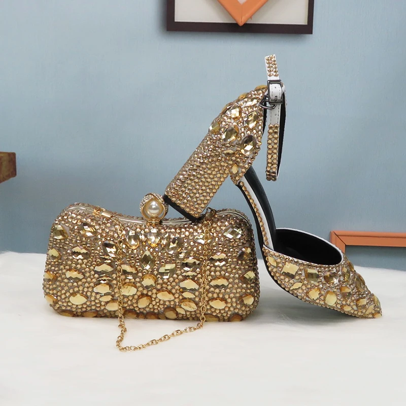 Летние женские сандалии цвета шампанского BaoYaFang женская свадебная обувь модные с