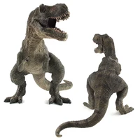 foreign trade english dinosaur world squatting tyrannosaurus t rex hollow plastic doll ornaments model toy