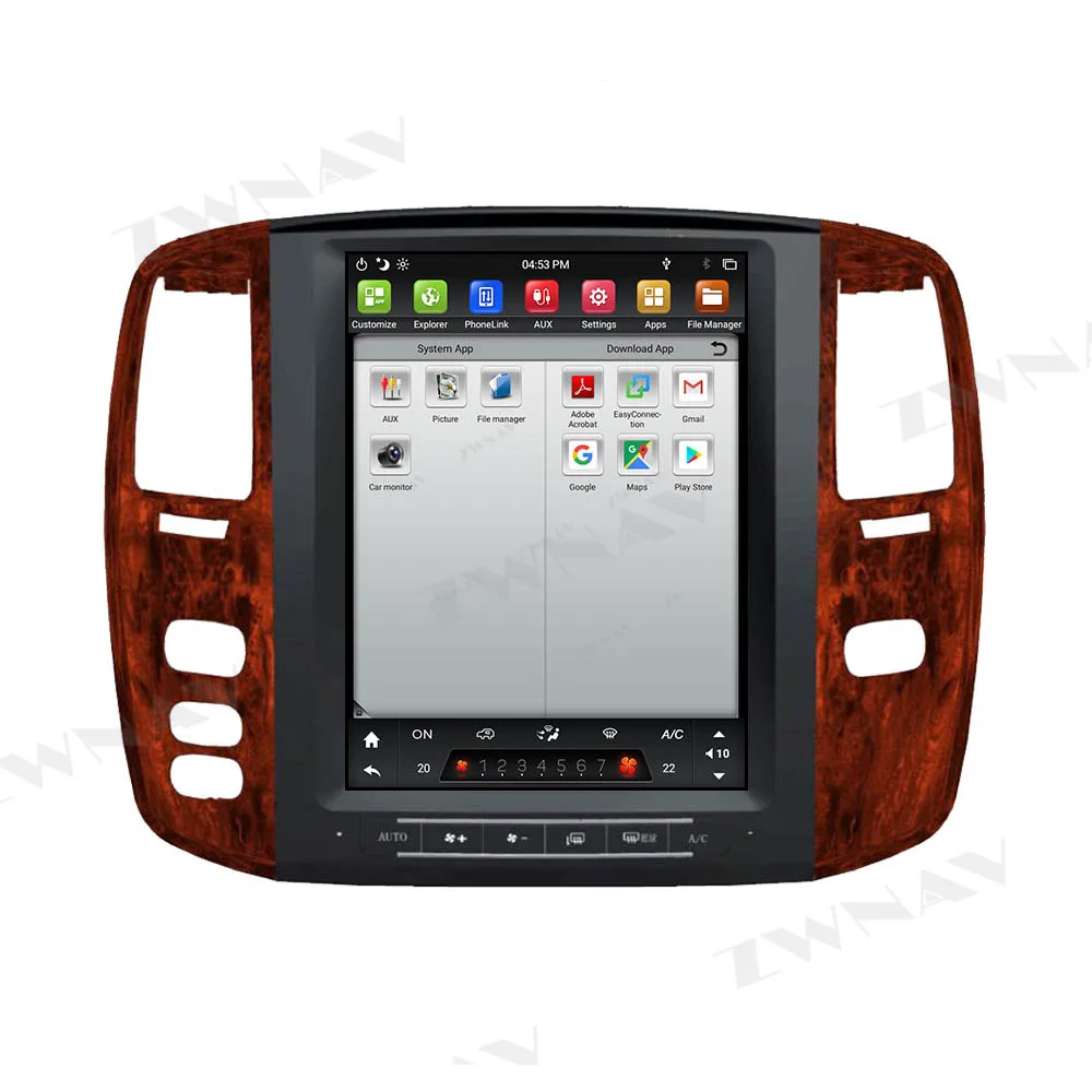 

Tesla screen Android 9 Car Multimedia Player For LEXUS LX470 2004 2005 BT GPS Navigation Auto video audio radio stereo head unit
