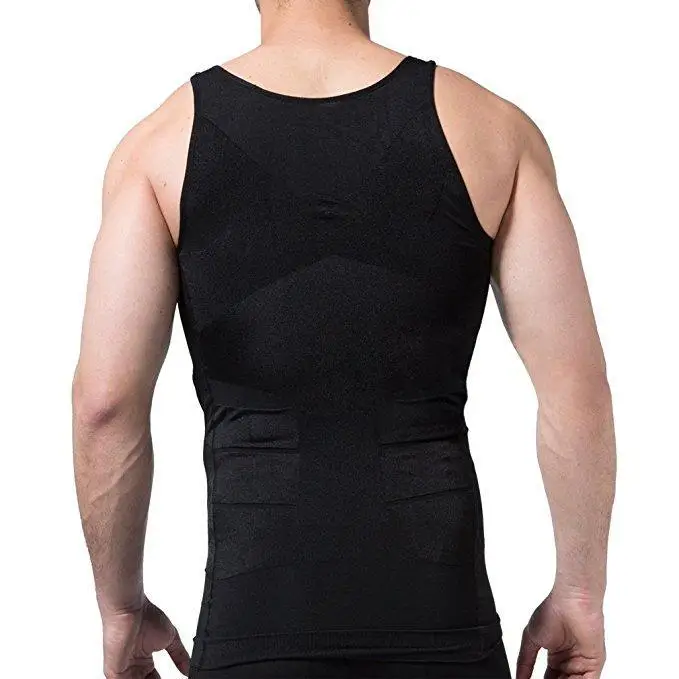 Стройнящая Мужская футболка жилет для похудения мужская форма скульптура