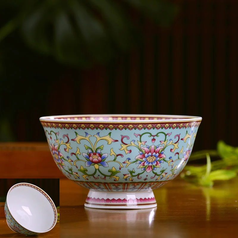 5 дюймовая керамическая посуда Цзиндэчжэнь миска для риса из костяного фарфора