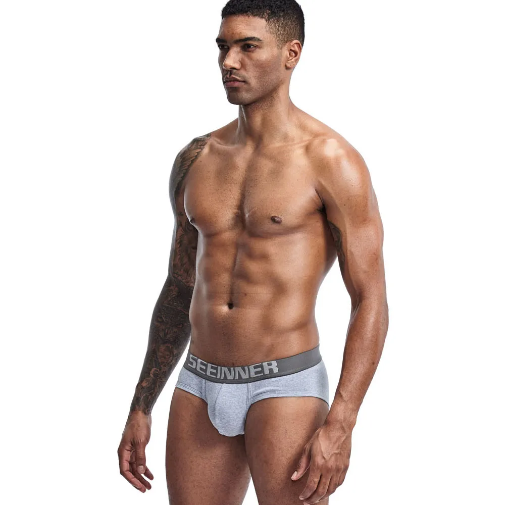 Трусы брифы мужские из хлопка пикантное нижнее белье трусы бикини гей стринги| |