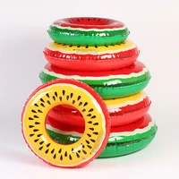 new watermelon lemon fruits swimming ring inflatable pool float toy swim circle beach sea party water toys