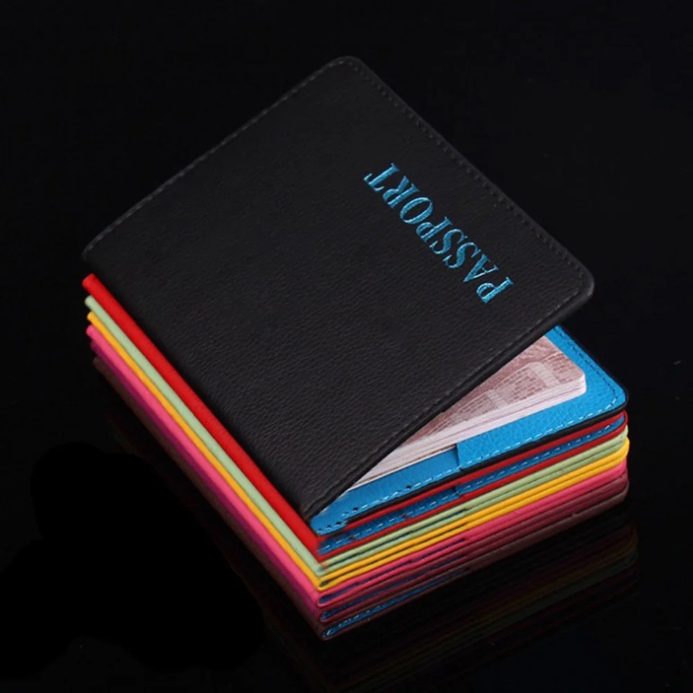 

Artificial PU Hasp Passport Cover Wallet Women Cards Credit Case Travel Document Covers Russia Men Passports Organizer Holder