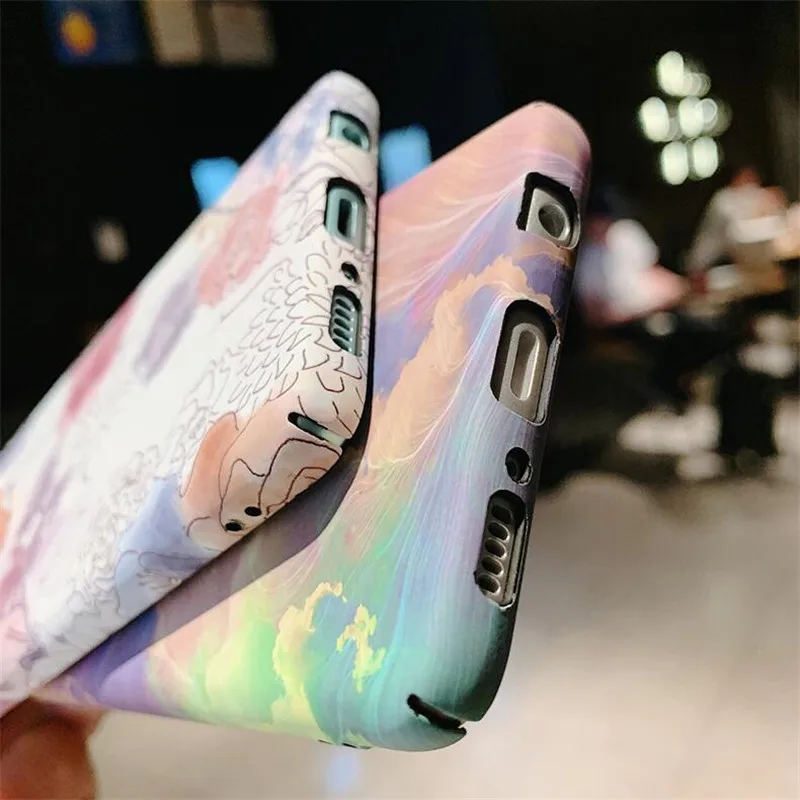 3D рельефный матовый чехол для samsung Galaxy S10 Plus S10e S9 S8 Note 10 9 8 S7 edge + E из поликарбоната с
