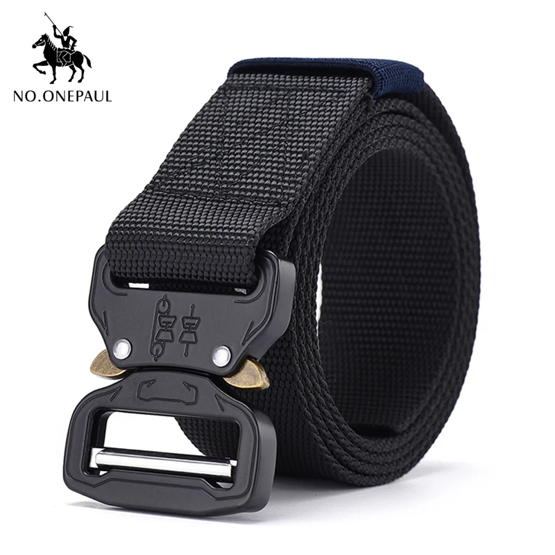 

Ремень NO.ONEPAUL мужской тактический, нейлоновый ремень с металлической многофункциональной пряжкой, с крючком для занятий спортом на открыто...