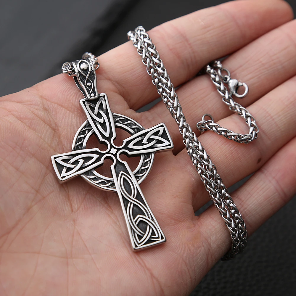 Винтажное ожерелье викингов из нержавеющей стали мужское в скандинавском