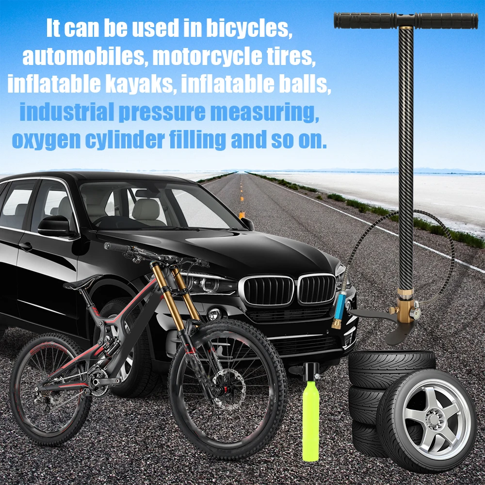 Новый 400bar 40mpa ручной насос для надувания мини высокого давления компрессор с 8 мм