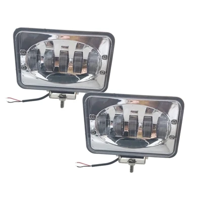 2pcs chrome Yait 2 шт. 50 Вт 6 дюймов светодиодный светильник для вождения автомобиля грузовика прицепа внедорожника лодка 12 в 24 в 4X4 4WD светодиодный светильник бар - Цвет: 2pcs chrome