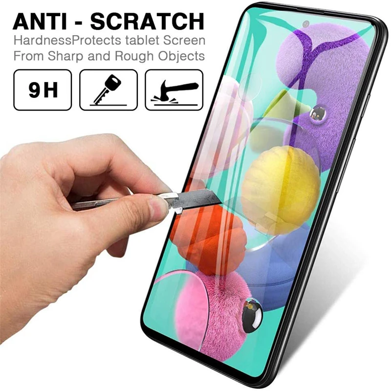 3 шт. закаленное стекло для Samsung Galaxy M21 M31 A01 A21S A11 A51 M30S S10 Lite прозрачная защитная