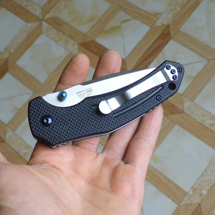 58-60HRC Ganzo F7611 440C G10 или ручка из углеродного волокна складной нож для выживания походный инструмент карманный нож тактический edc Открытый инструмент