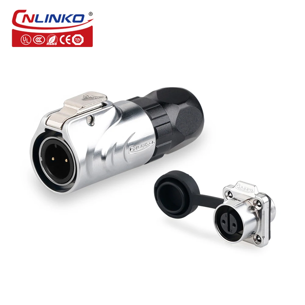 

CNLINKO M12 Мощность кабель 2 контактный провод быстрой блокировки Водонепроницаемый IP67 разъем Электрический Мужской Женский Разъем светодиодн...