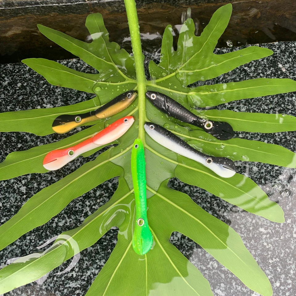 5Pcs/Lot 2g/6g Pesca Soft Fishing Lure Wobble Tail Small Loach Artificial Silicone Bionic Swimbait For Pike Bass |