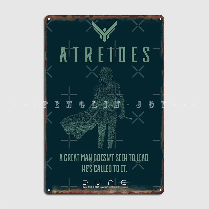 

Dunes 2020 House Atreides Poster Metal Plaque Decoration Club Party Wall Decor Club Bar Tin Sign Posters