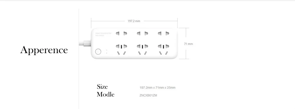 Xiaomi Mi, умный дом, электрическая розетка, Wi-Fi приложение, беспроводной пульт дистанционного управления, 3/5 портов, 3 USB розетки