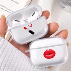 Набор для макияжа с красной помадой чехол для Airpods Pro силиконовый чехол для Bluetooth наушников чехол для Airpods Pro Чехол