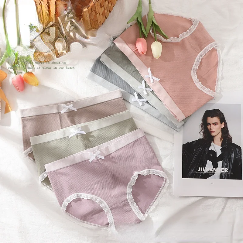 

New Girls Sweet Lace Womens Underwear Cotton Crotch Thread Triangular Underwear Womens Underwear Sexy Panties