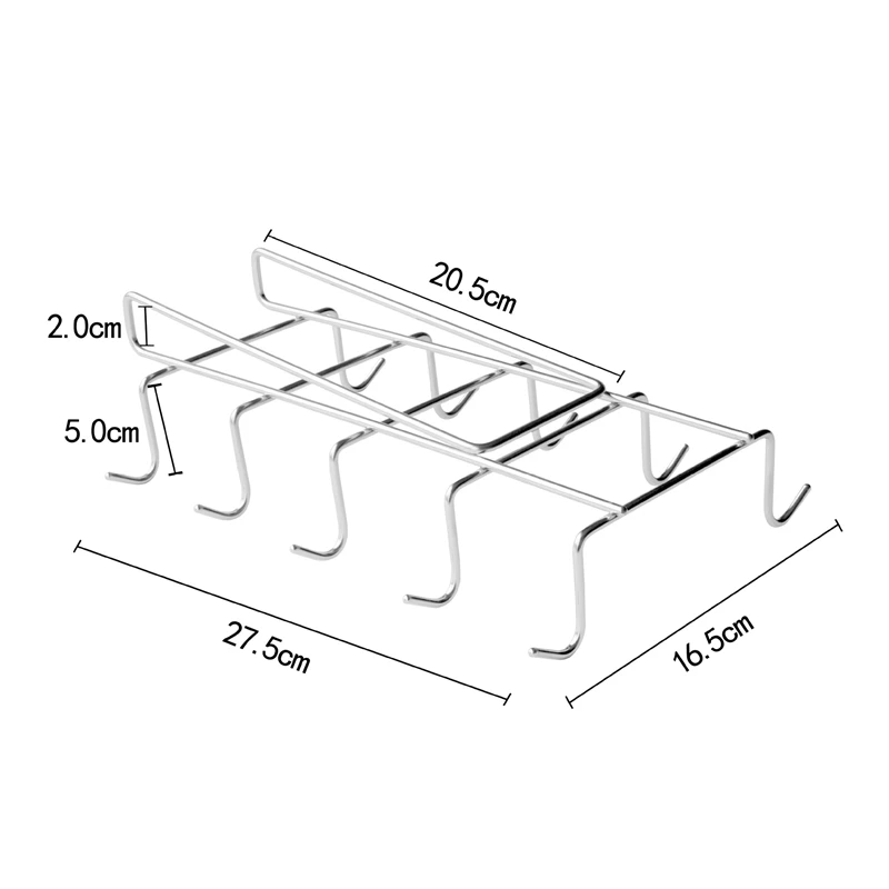 Промо акция! Кружка держатель чашки вешалка под полкой шкаф Кофе Кухня стеллаж