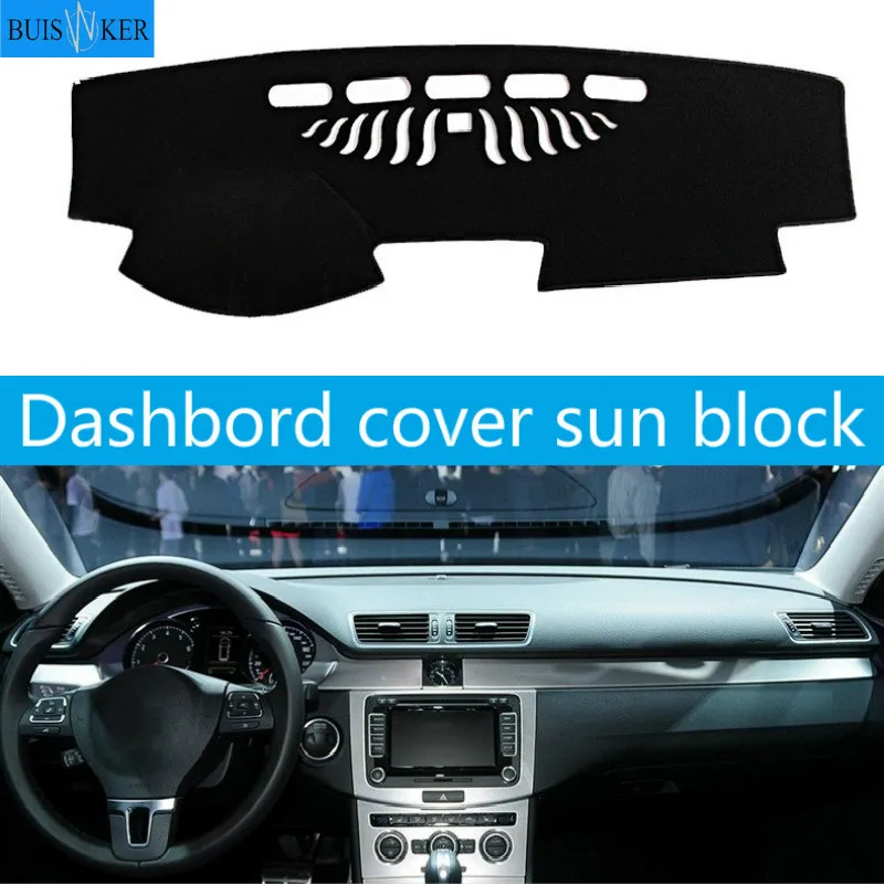 

Car Dashboard Cover Mat Pad Dashmat Sun Shade Instrument Carpet Accessories For Volkswagen VW Passat B6 B7 06-15 Passat CC 09-17