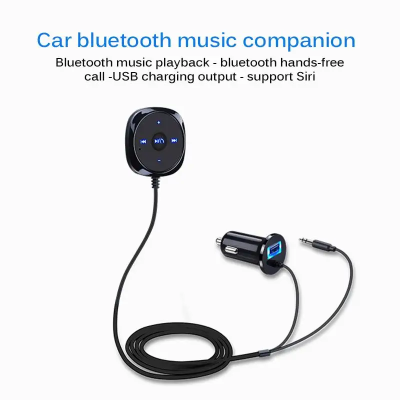 Автомобильное зарядное устройство AOZBZ USB прикуриватель Магнитная база Bluetooth MP3 3 5