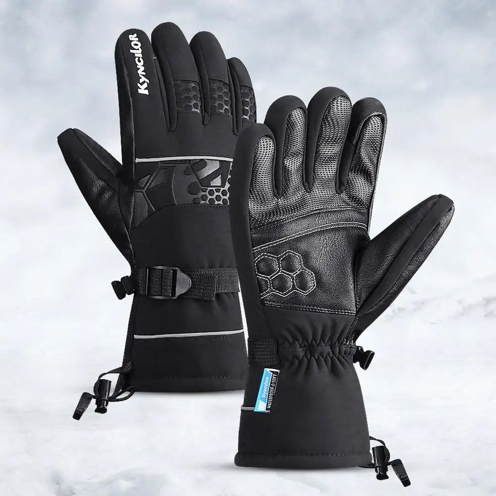

Winter Ski Skating Plus Velvet Waterproof Windproof Gloves Sensitive Touch Screen For Skiing Motorcycle Riding Winter Gloves
