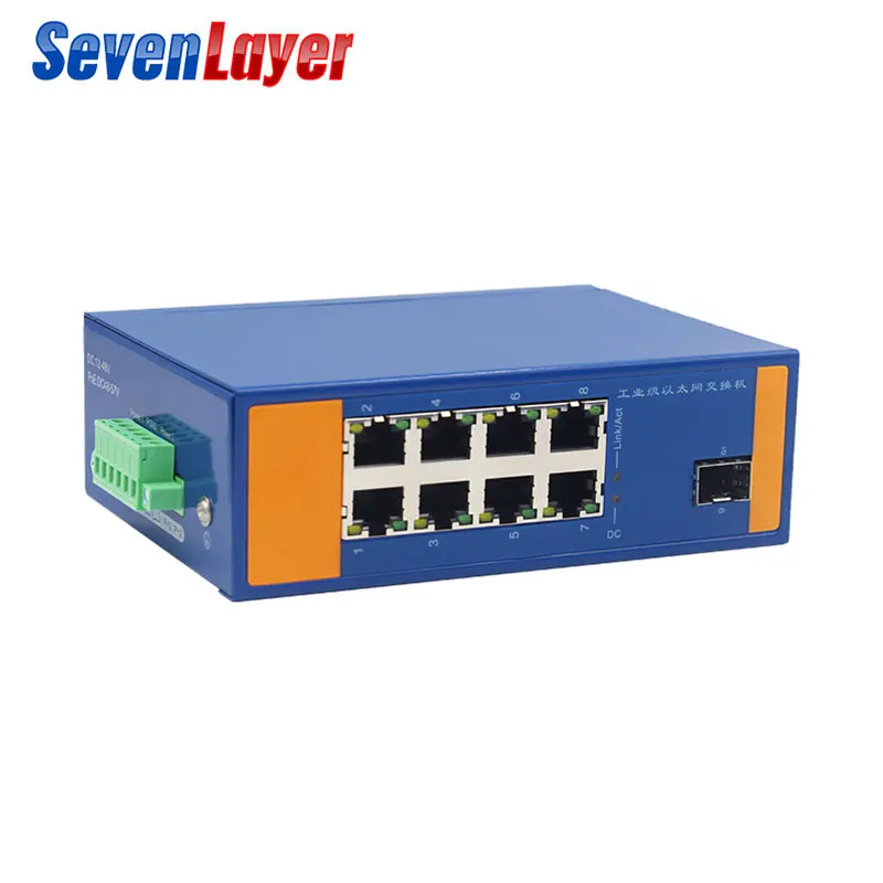 Промышленный сетевой коммутатор Ethernet 10/100/1000 м усилитель сигнала на din-рейке