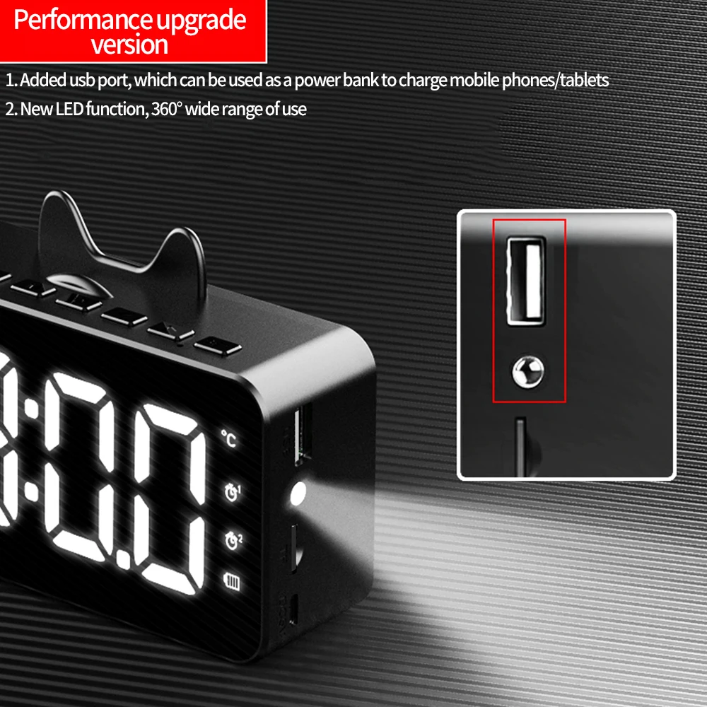 Беспроводной Bluetooth Динамик Портативный Мини светодиодный сабвуфер громкий