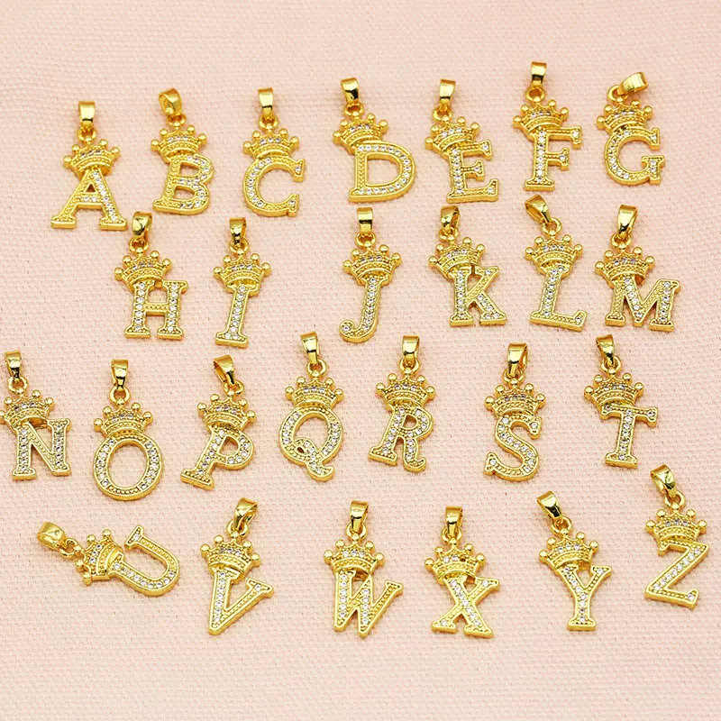 OCESRIO Высокое Качество Латунные CZ буквы Подвески для изготовления ювелирных