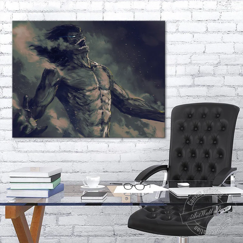 

No Frame Attack on Titan Canvas Painting Scouting Legion Shingeki No Kyojin Wall Picture for Living Room Decor Anime Poster Gift