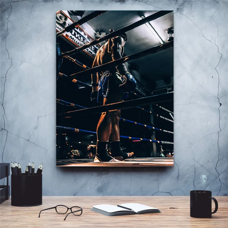 

Wall Art Canvas Painting Posters Sports Fighting Canvas Prints Poster Decorative Tableau Mural Canvas Art Home Decor Tuinposter