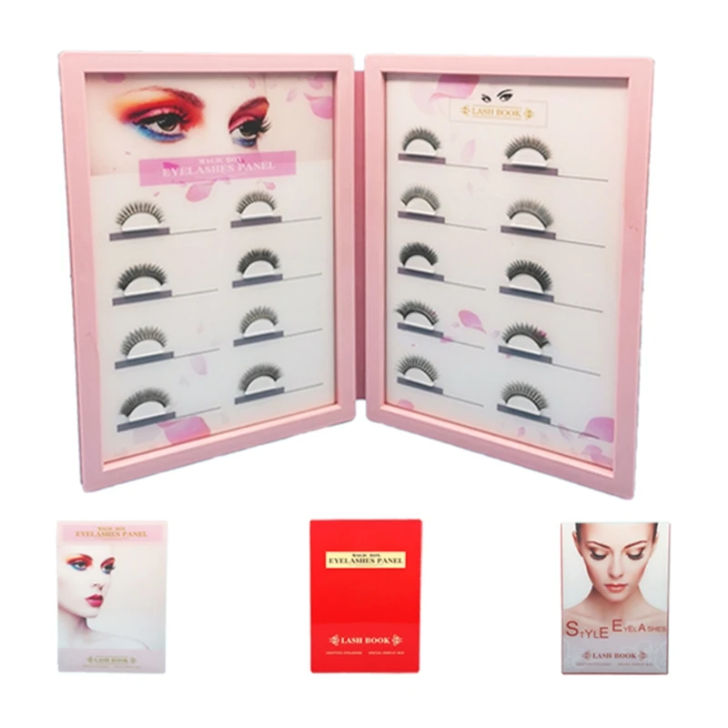

Lashes Container Organizer Eyelash Storage Book Care Travel Paper Compartment Sample Catalog Makeup Display Portable
