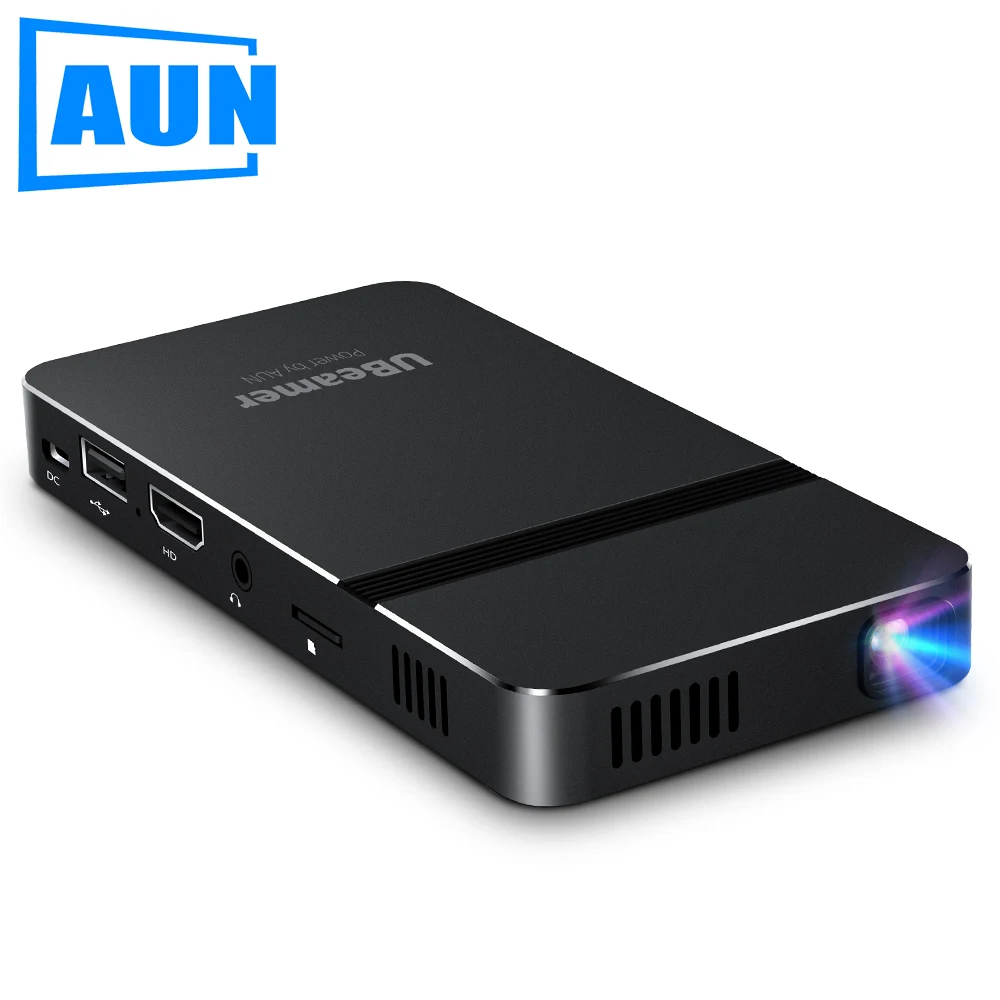 Мини-проектор AUN на Android 9 проектор Ubeamer 1 4K видеопроектор декодирует домашний