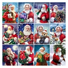 Алмазная 5d картина сделай сам, вышивка с мультяшным снегом, Санта-Клаусом, вышивка крестиком, квадратная, круглая, мозаика, украшение, подарок для хобби
