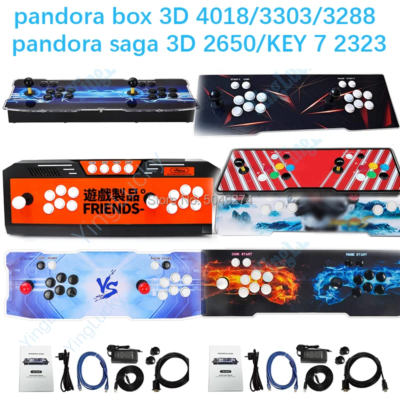 

New pandora box 3D pandora saga 3D pandora key 7 & built-4018/4188/3333/3288/3303 / DX 3000 version game boards with wifi