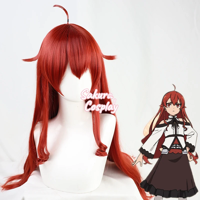 

Eris Boreas Greyrat Cosplay Jobless Reincarnation Mushoku Tensei Red Long Heat Resistant Synthetic Hair Halloween + Free Wig Cap