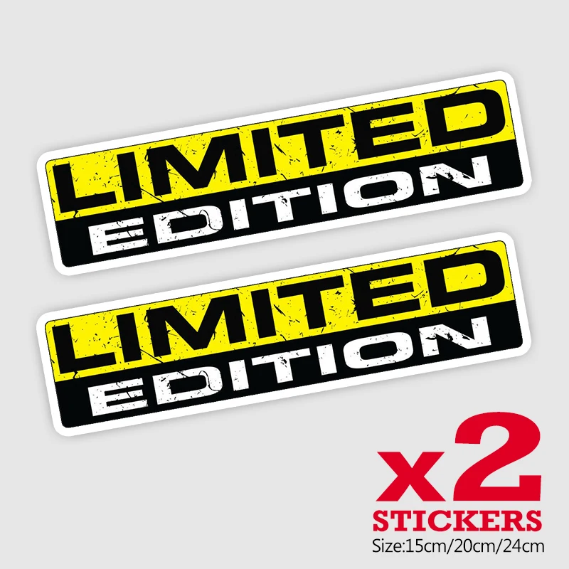 

32670#15/20/24CM Funny PVC Decal LIMITED EDITION Car Sticker Waterproof Accessories on Bumper Rear Window Truck Motorcycle