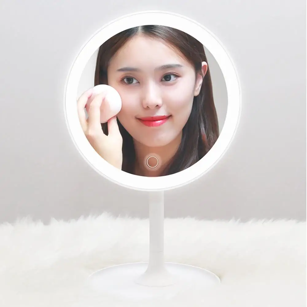 

Mijia DOCO HD Makeup Mirror One-side Round 360 Daylight Mirror USB Charging Touch Screen Adjustable Brightness