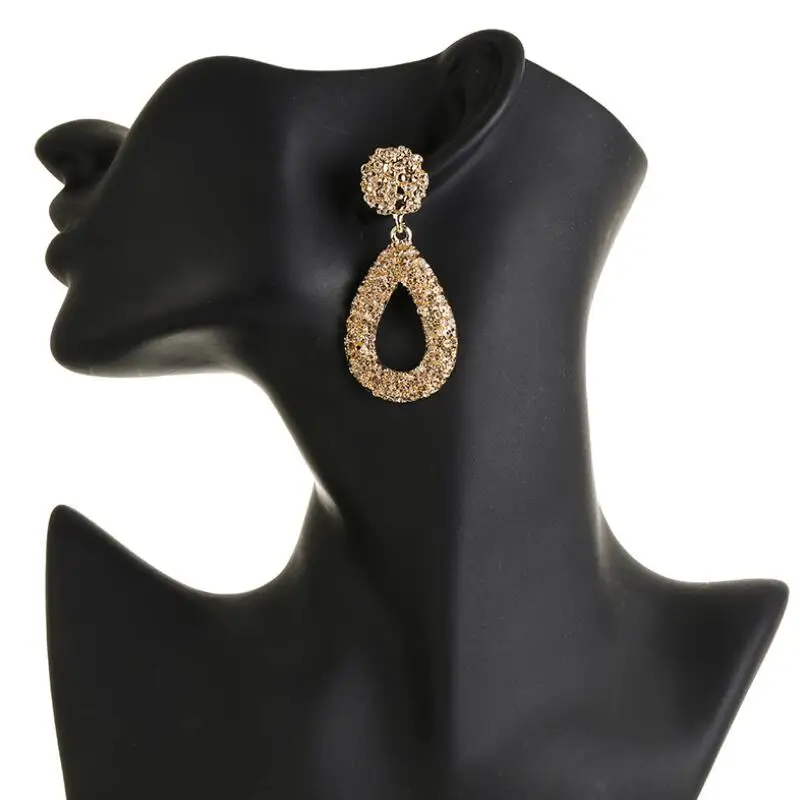 Новые модные серьги 2018 геометрические европейские и американские металлические